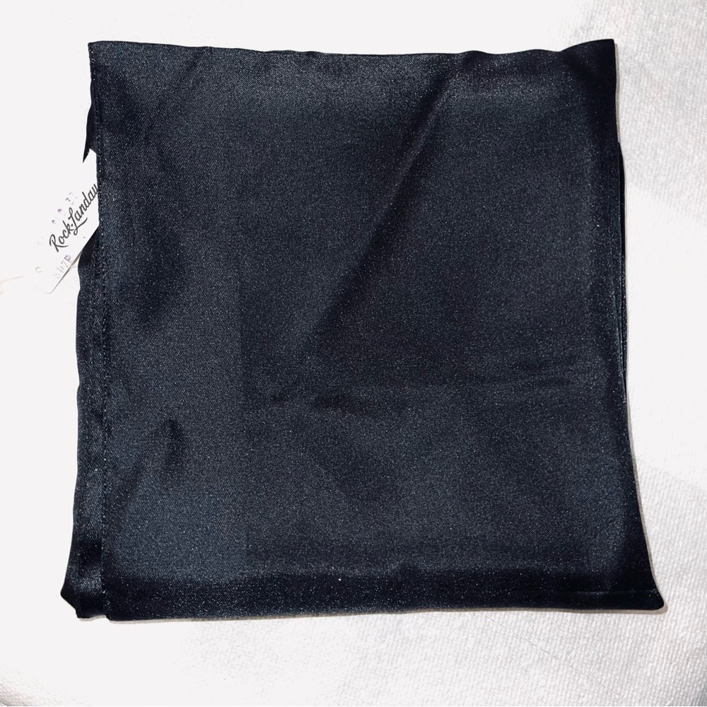 NWT MADE IN ITALY Black Scarf